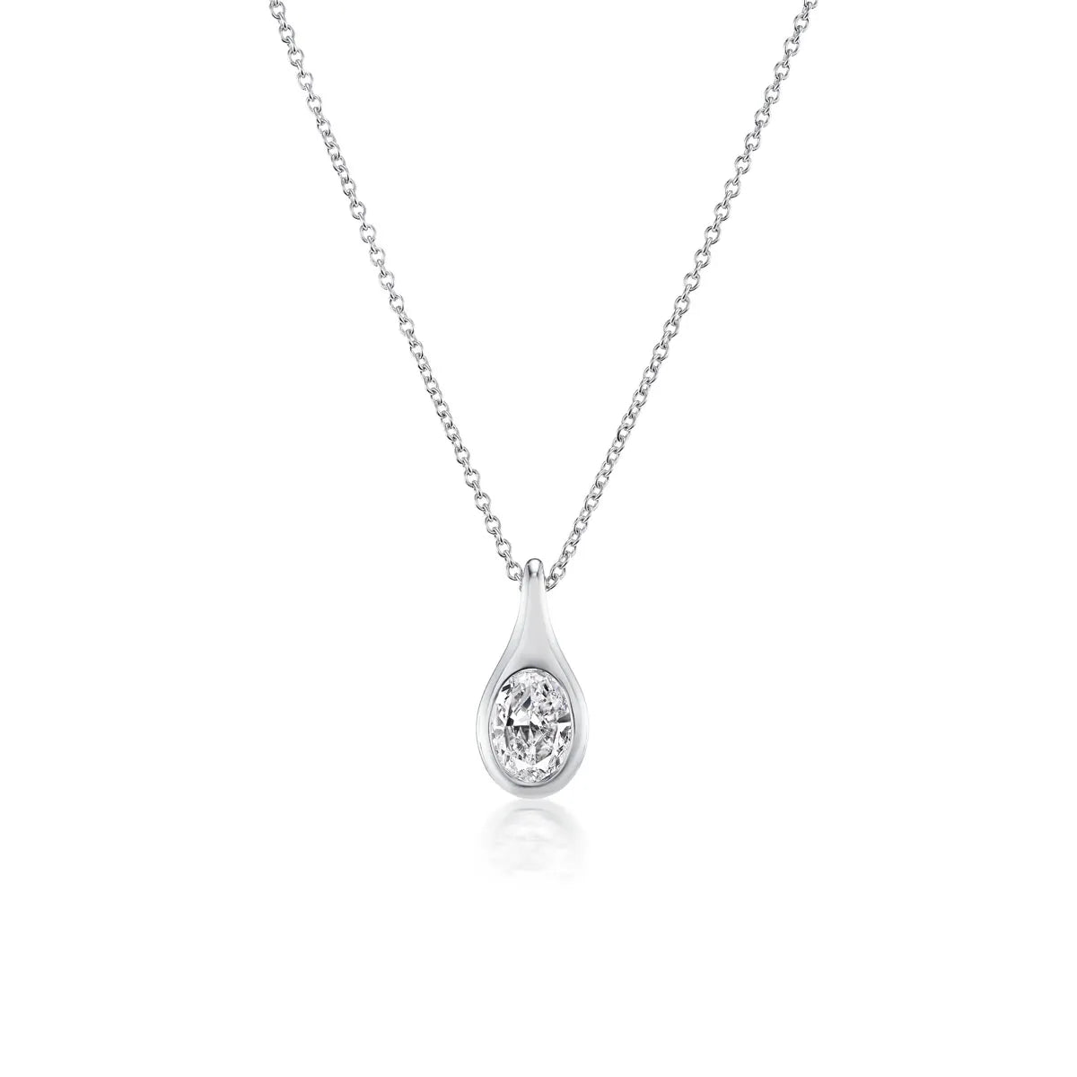 18k gold diamond necklace pendant from the Lenox Collection