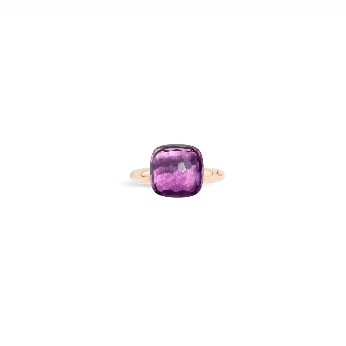 Pomellato 18k rose gold and white gold Nudo classic ring