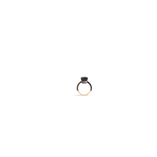 Pomellato 18k Rose Gold Titanium Black Rhodium Nudo Classic Ring