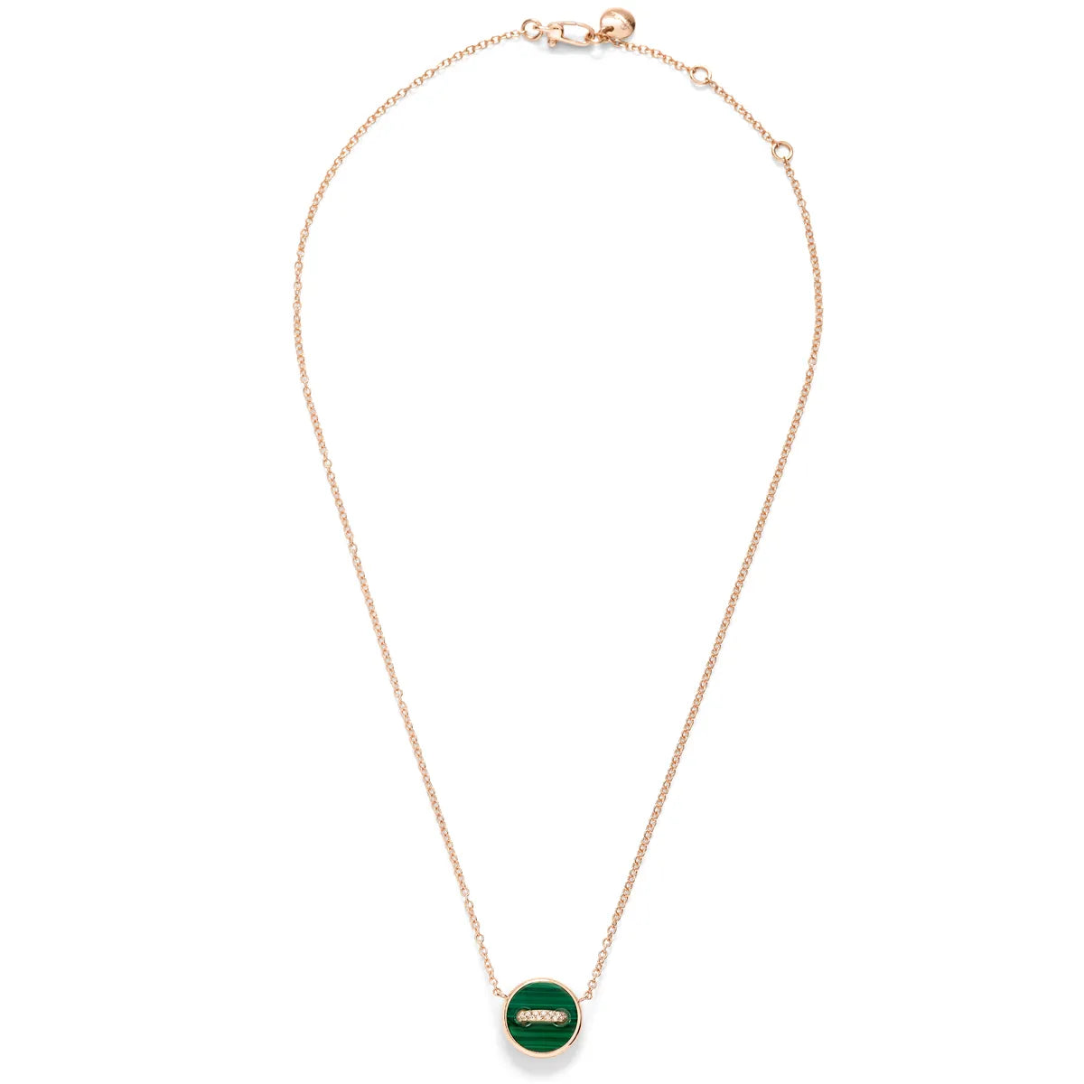 Pomellato 18k Rose Gold Pom Pom Dot Necklace with Pendant