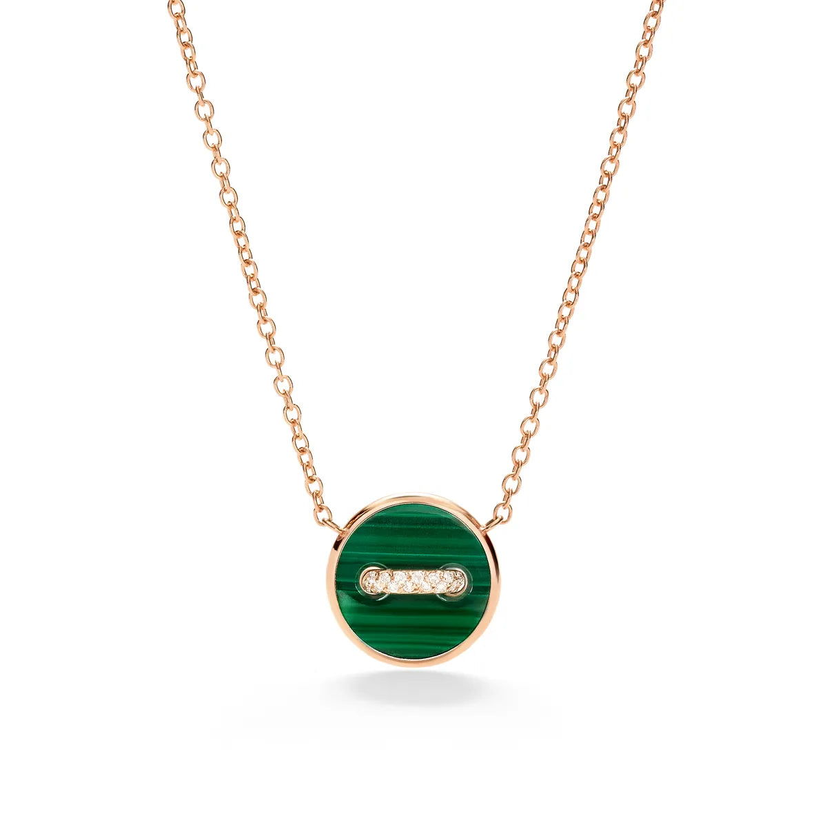 Pomellato 18k Rose Gold Pom Pom Dot Necklace with Pendant