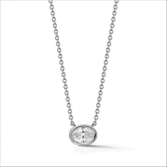 18k gold diamond necklace pendant from Lenox Collection