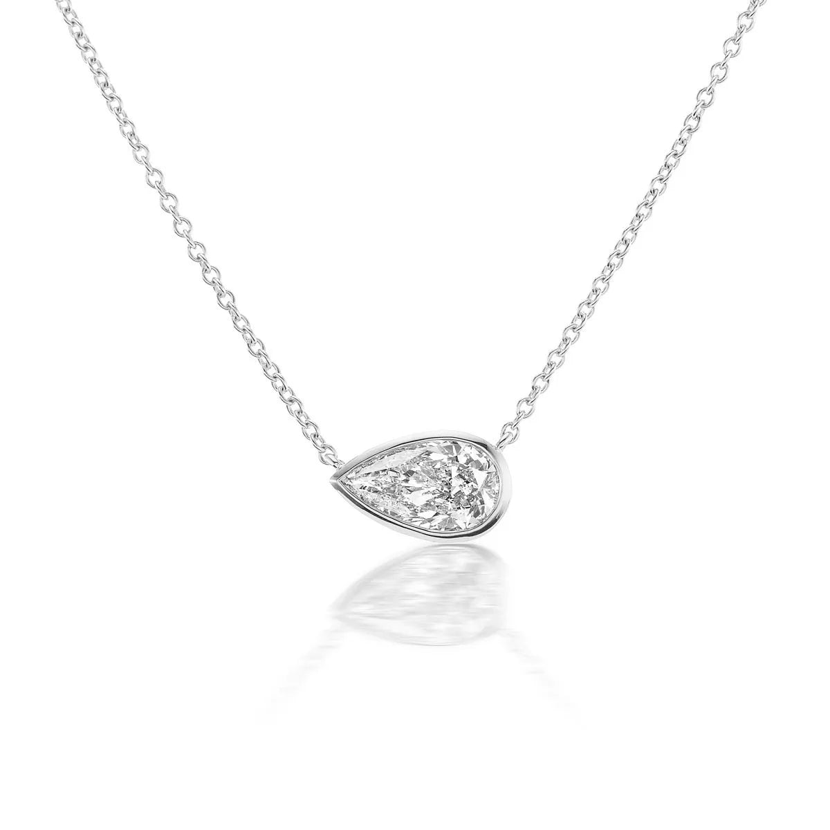 18k gold diamond necklace pendant from Lenox Collection