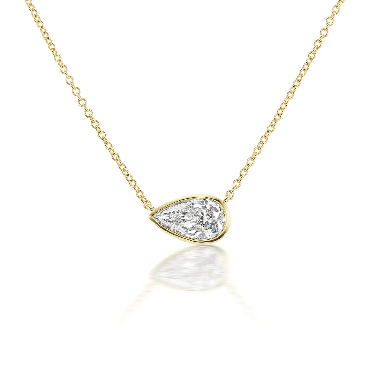 18k gold diamond necklace pendant from Lenox Collection
