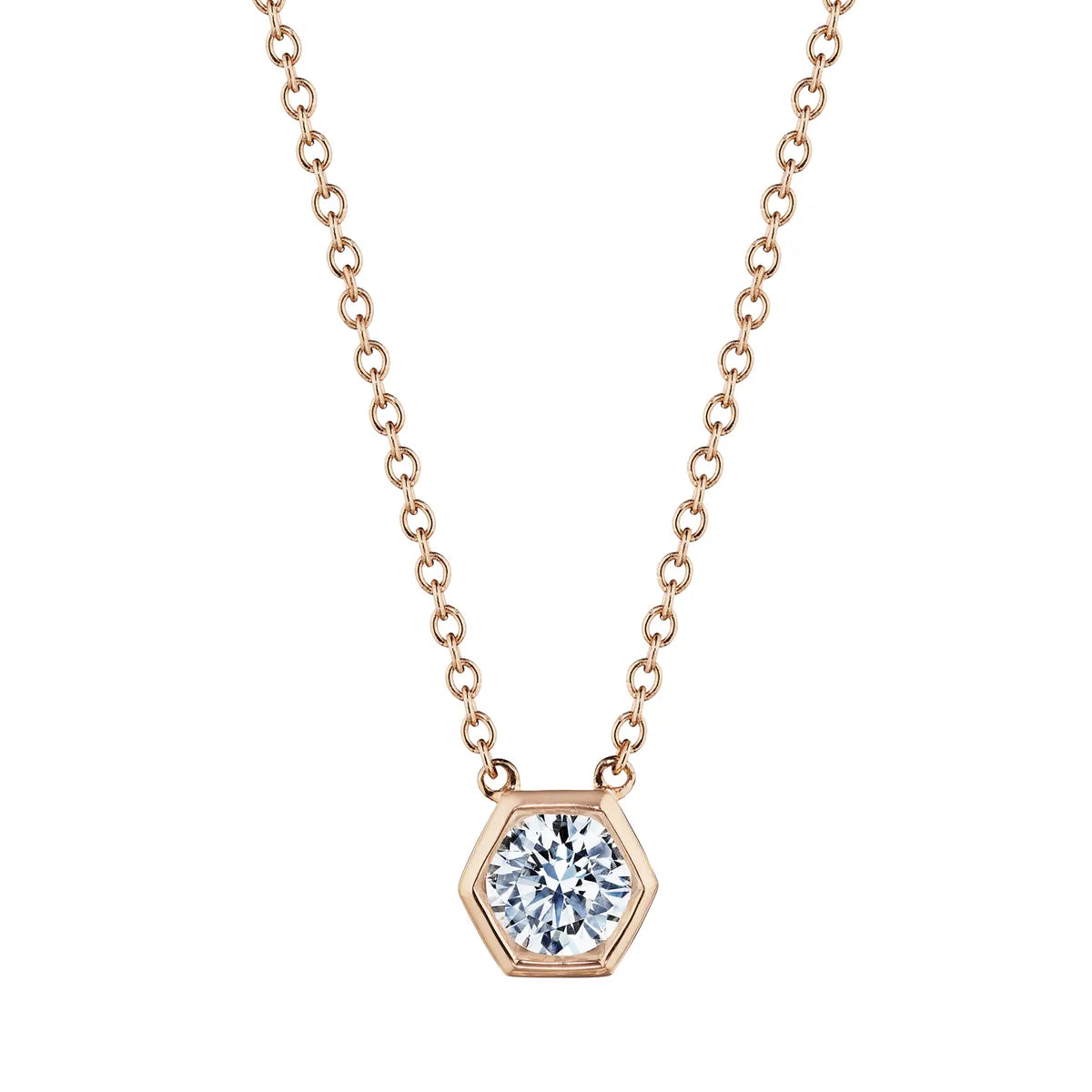 18k gold diamond necklace pendant from the Lenox Collection