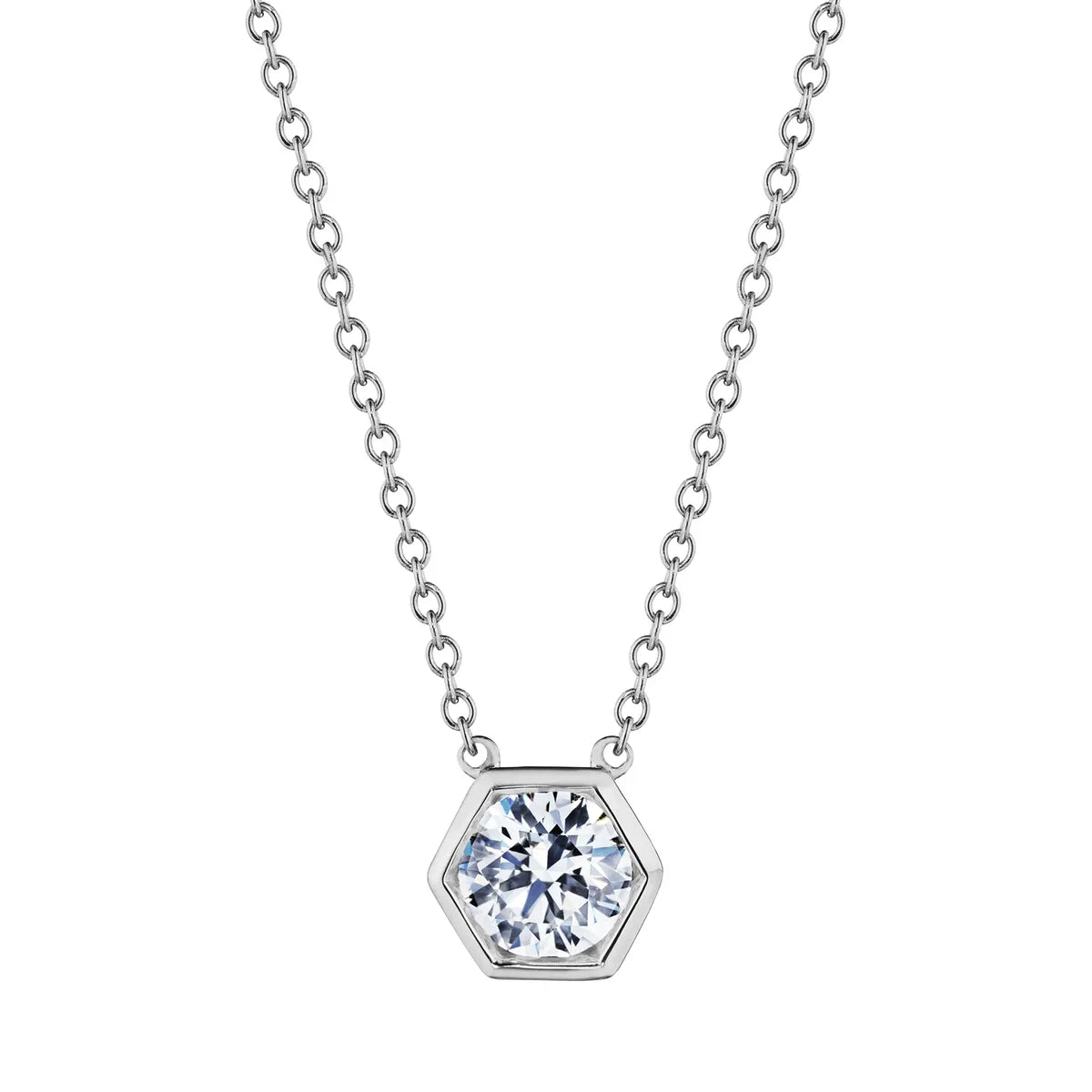 18k gold diamond necklace pendant from the Lenox Collection