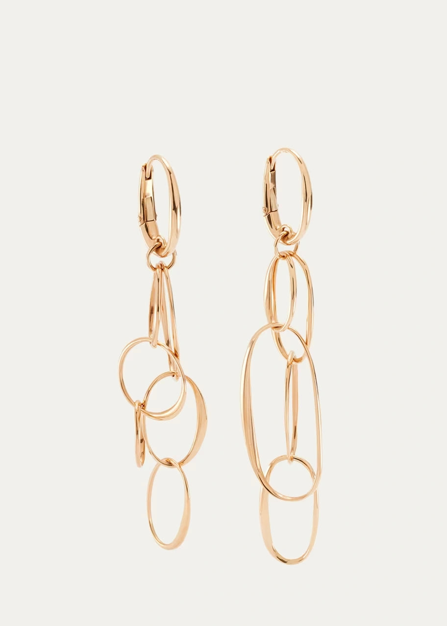 Pomellato Chain Link Earrings With Lever Backs