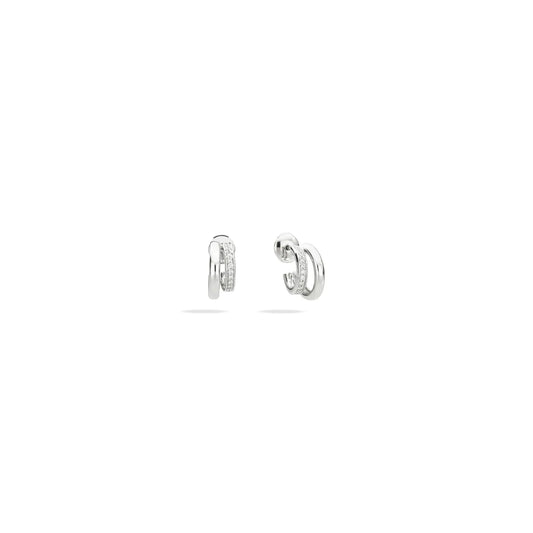Pomellato 18k White Rhodium Plated Iconica Earrings