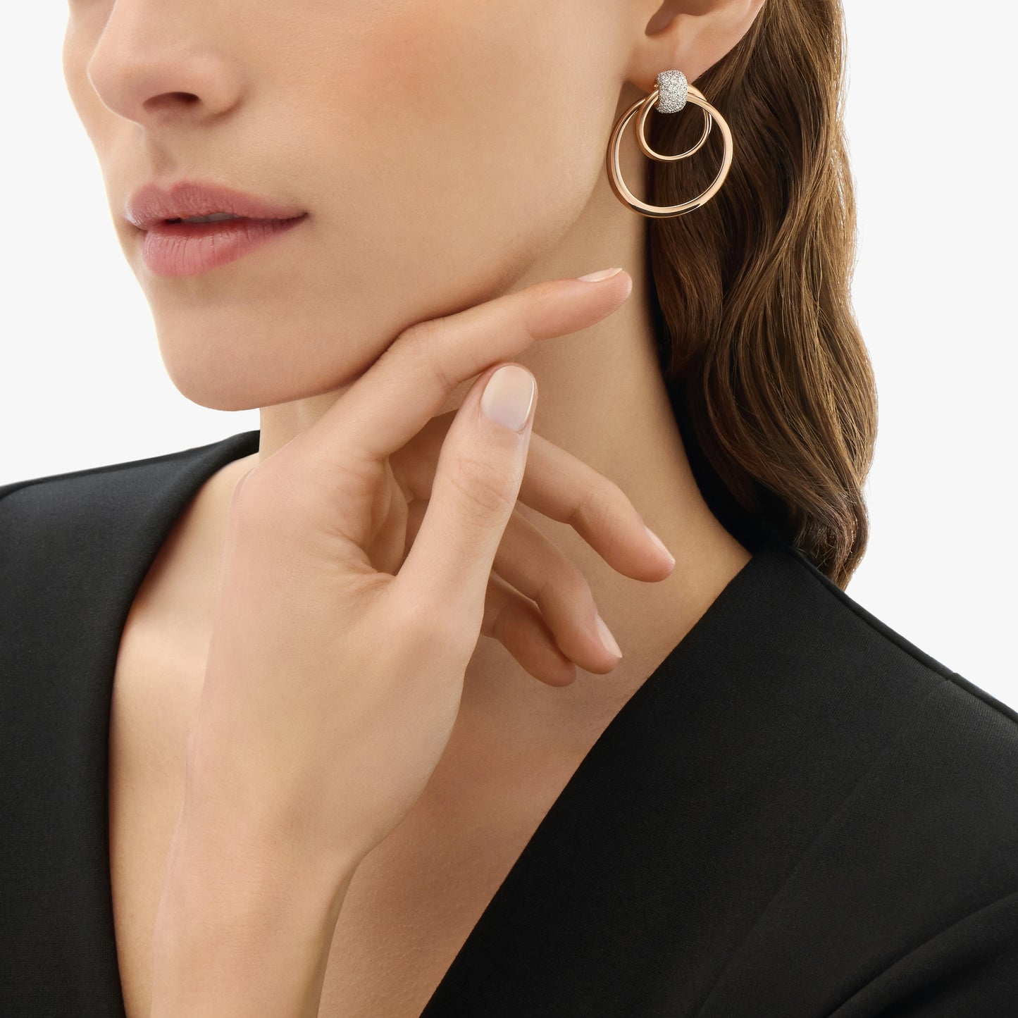 Pomellato Pom Together Earrings With White Diamonds