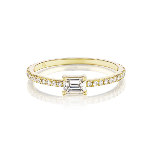 18k gold diamond ring from the Lenox Collection