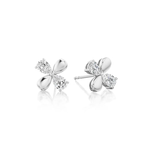 18k gold diamond earrings from the Lenox Collection
