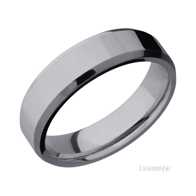 Lashbrook Beveled Tantalum Band