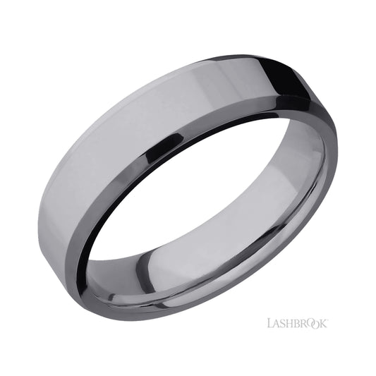 Lashbrook Beveled Tantalum Band