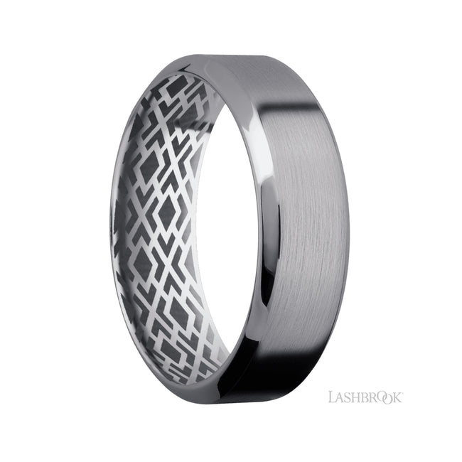 Lashbrook High Bevel Tantalum Band