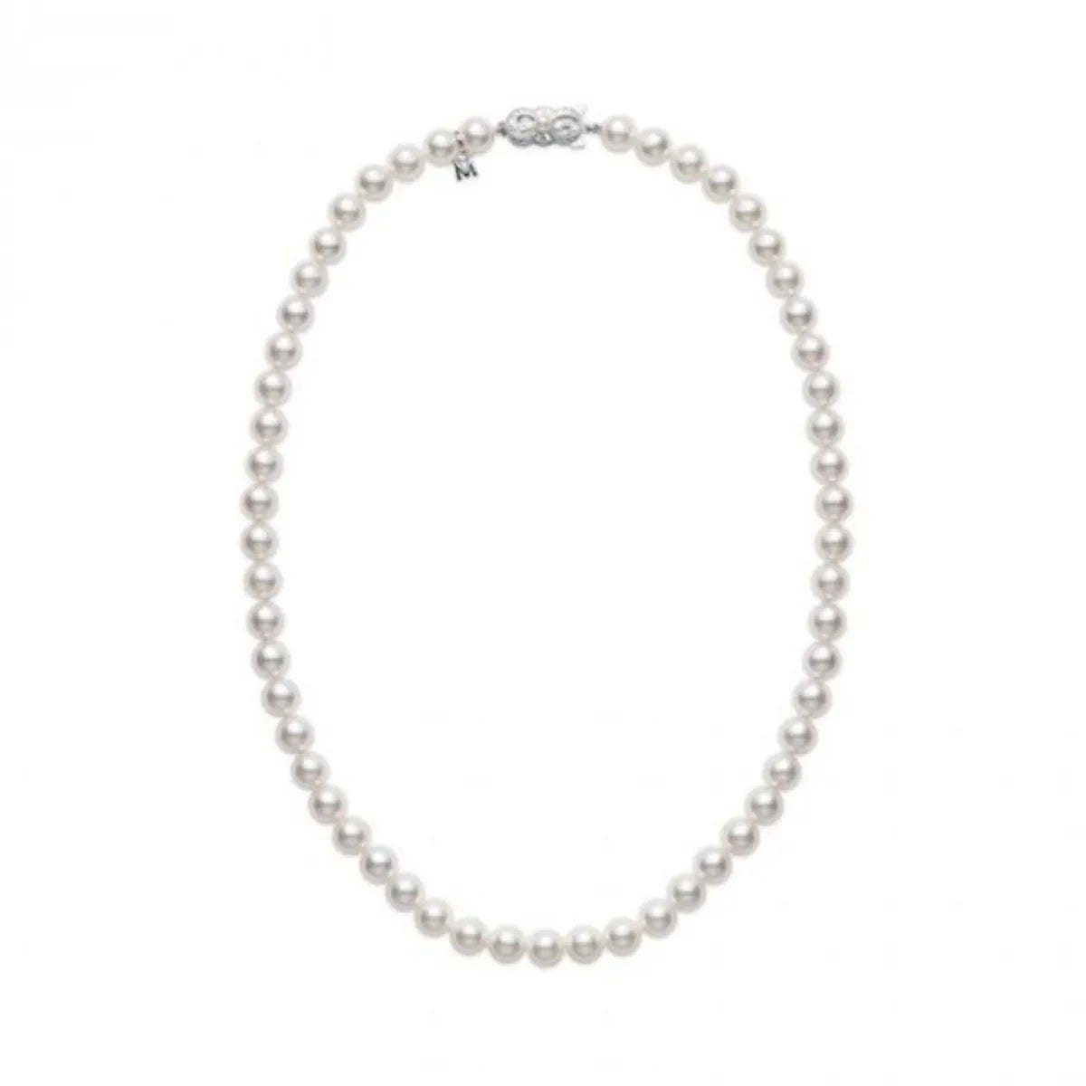 Mikimoto Everyday Essentials Pearl Princess Necklace in 18k White Gold