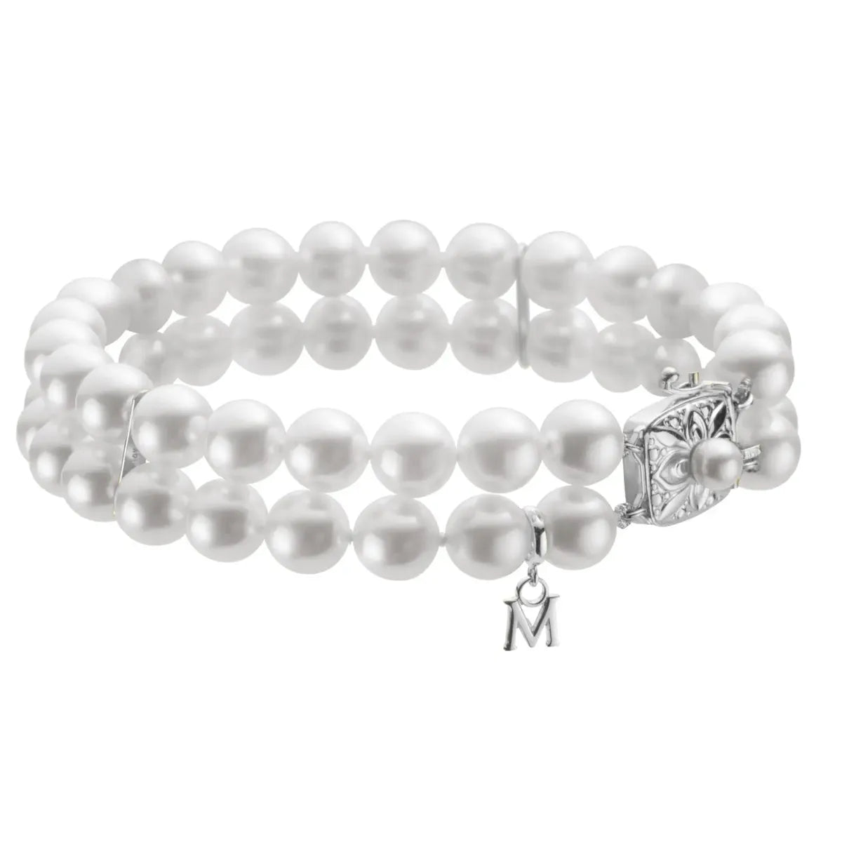 MIKIMOTO ブレスレット【週末セ-ル】 Horseshoe Akoya Cultured Pearl and Diamond Bracelet
