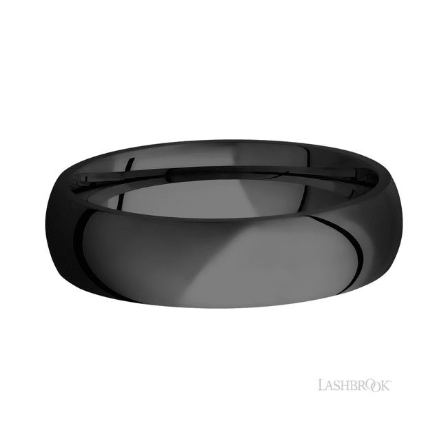 Lashbrook Domed Zirconium Band