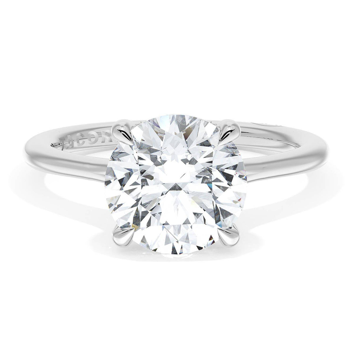 Tacori Platinum Round Solitaire Engagement Ring
