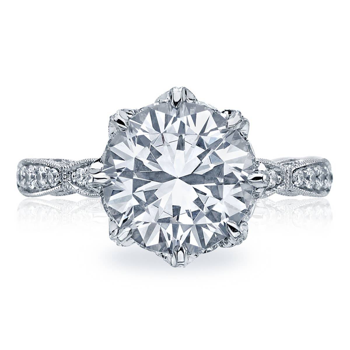 Tacori Platinum Round Solitaire Engagement Ring