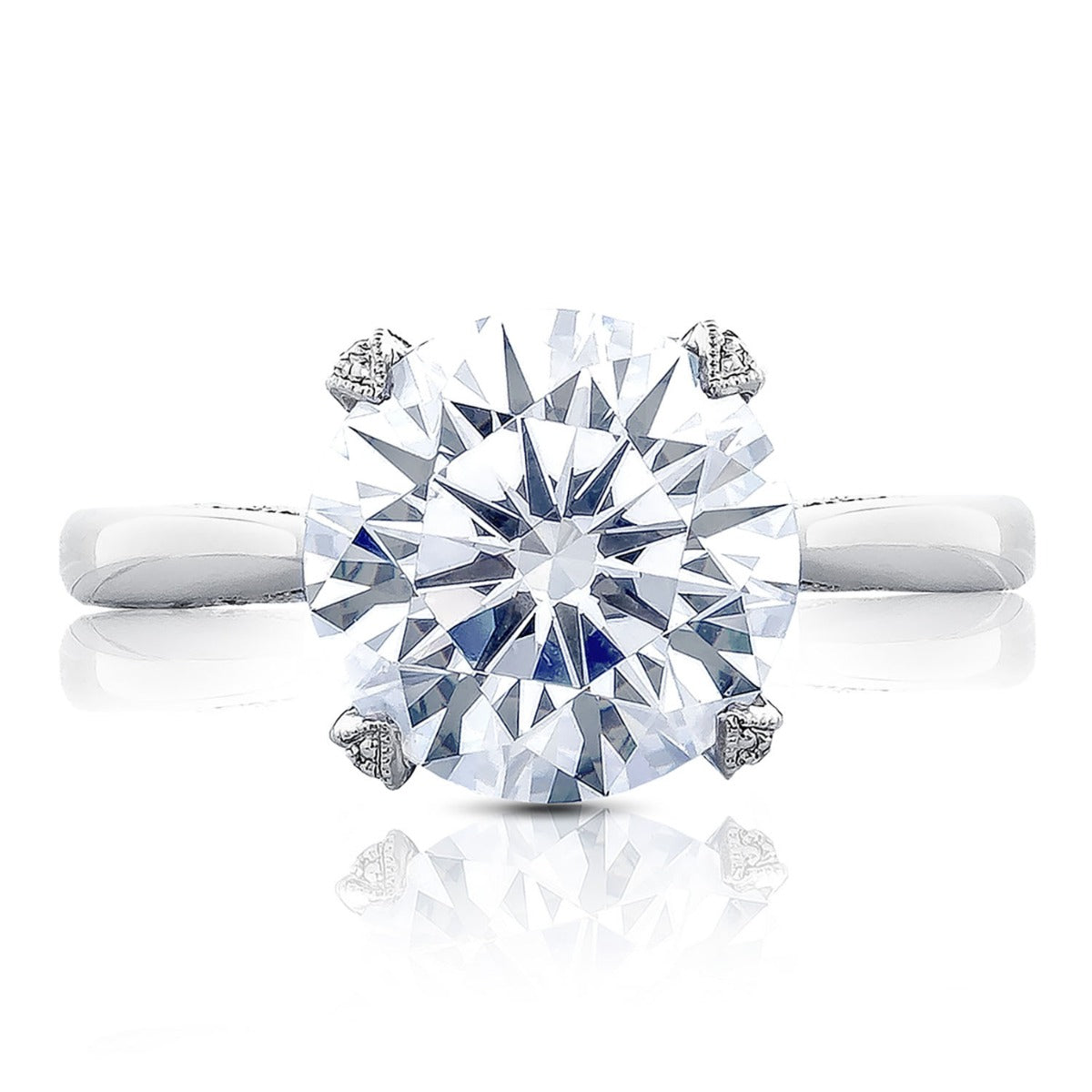 Tacori Platinum Round Solitaire Engagement Ring