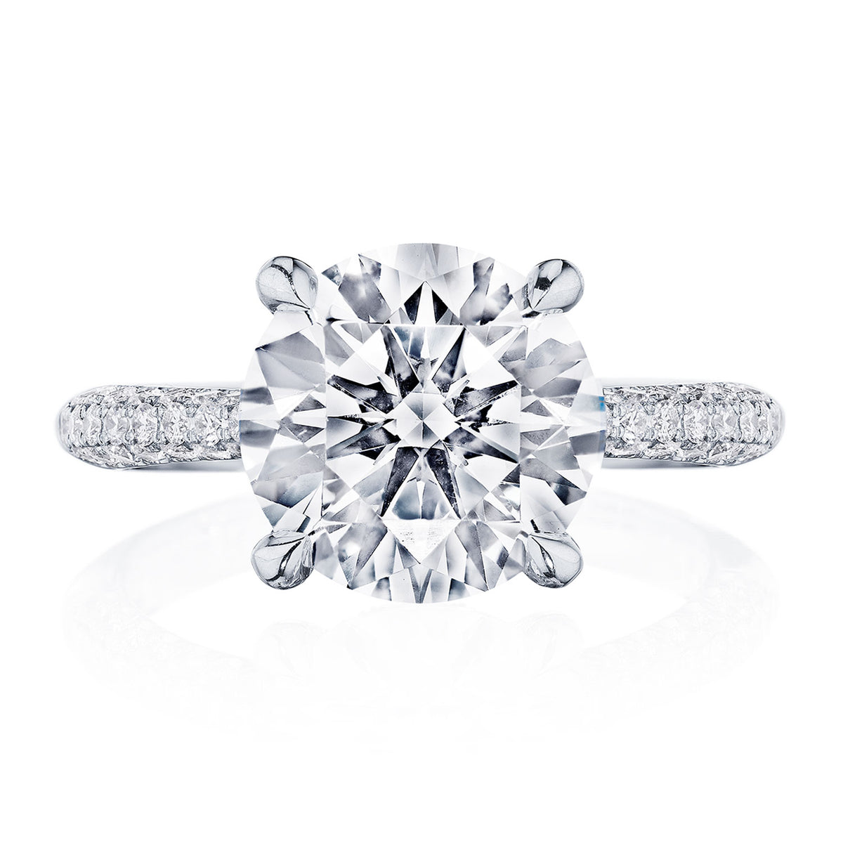 Tacori Platinum Round Solitaire Engagement Ring