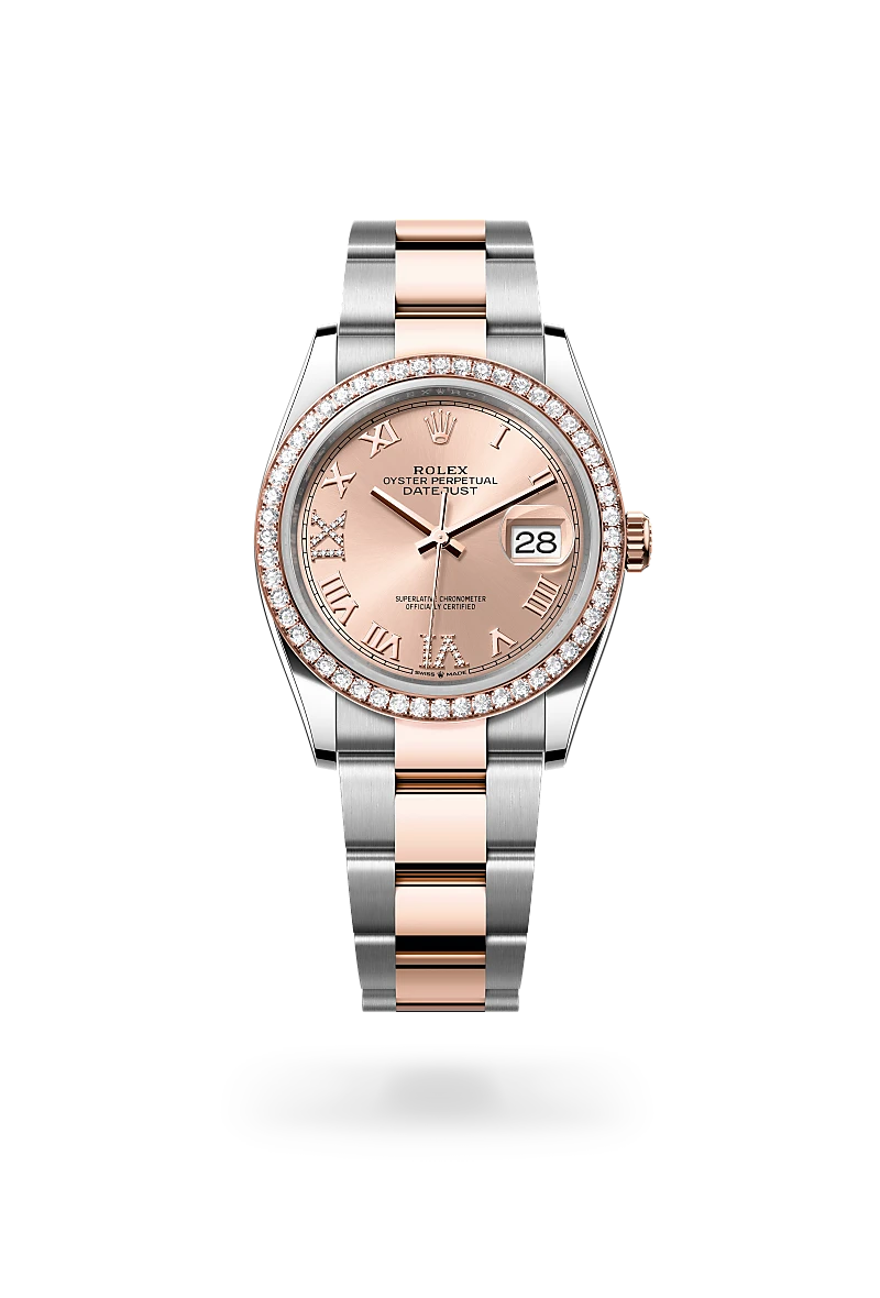 Rolex Datejust in Everose Rolesor - combination of Oystersteel and Everose gold, M126281RBR-0016 - Lenox Jewelers