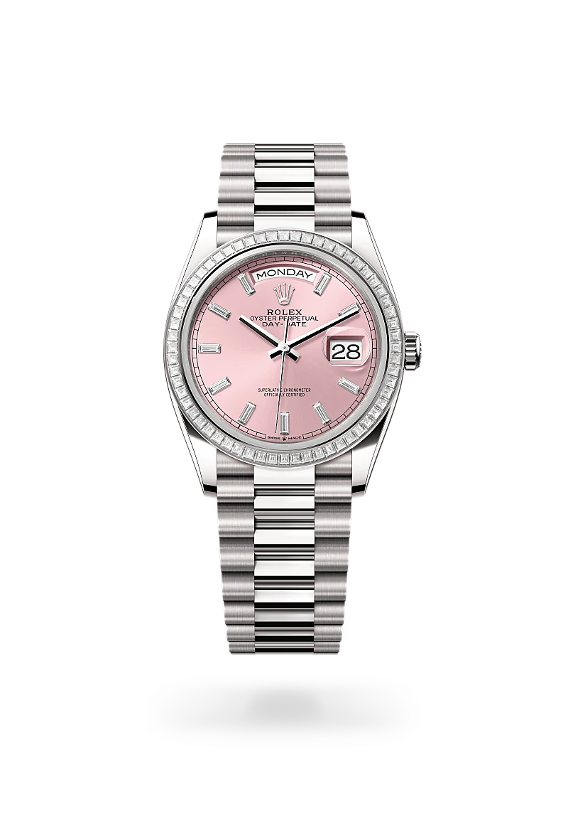Rolex Day-Date in 18 kt white gold, M128399TBR-0029 - Lenox Jewelers