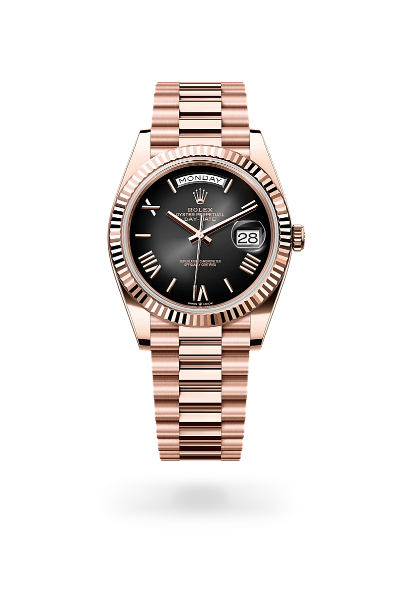 Rolex Day-Date in 18 kt Everose gold, M228235-0055 - Lenox Jewelers
