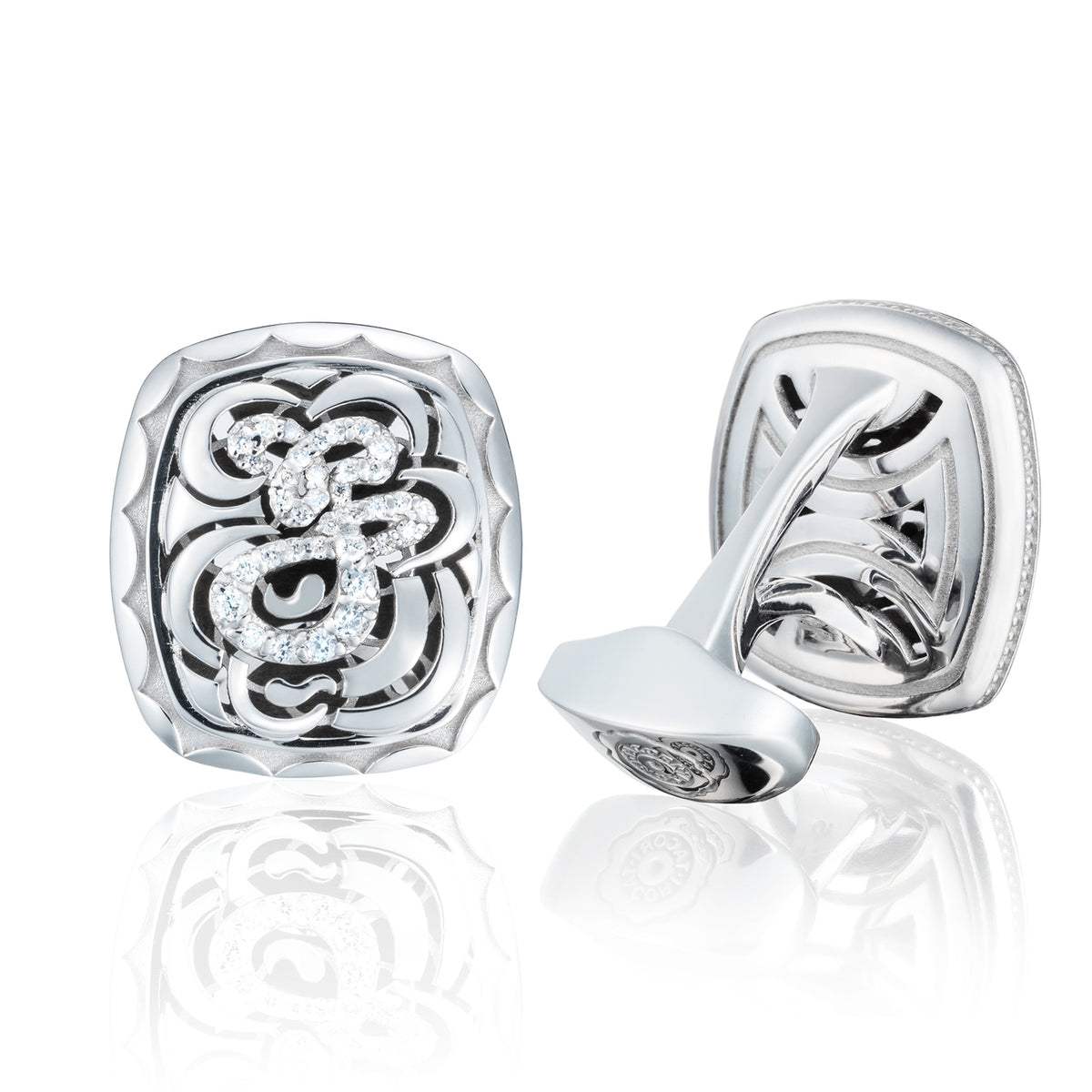 Tacori Sterling Silver J Monogram Cufflinks