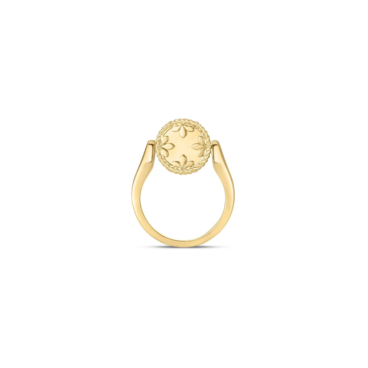 Roberto Coin 18k Mother of Pearl & Diamond Reversible Medallion Ring