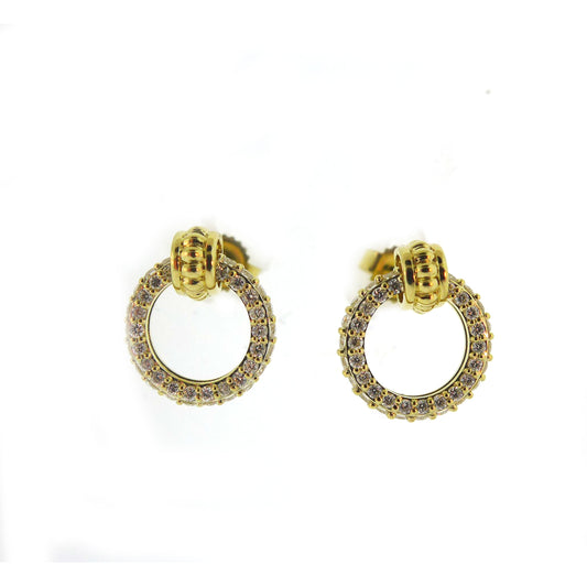 18K Gold and Diamond Stud Earrings