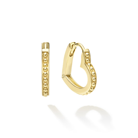 18K Gold Huggie Earrings