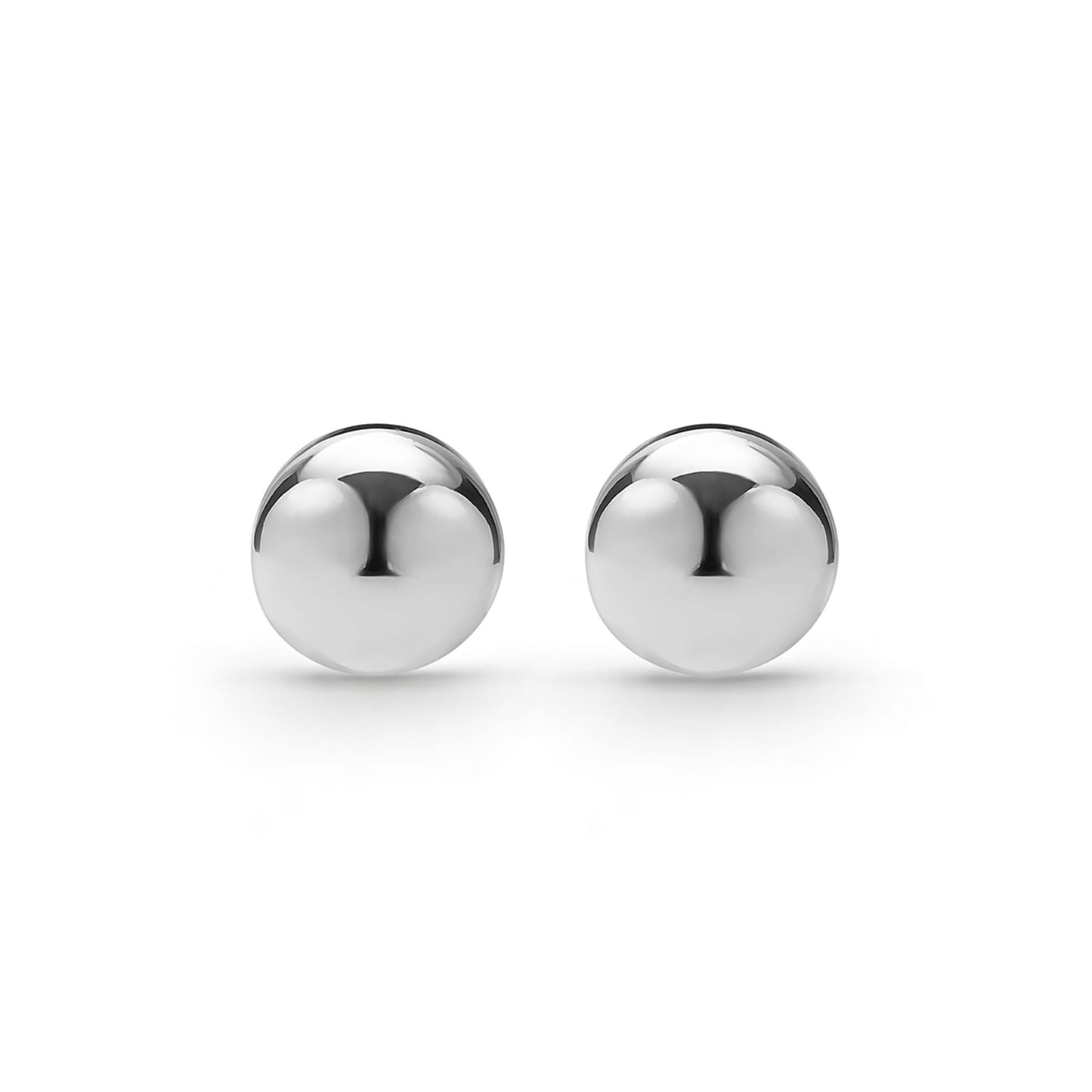 Caviar Bubbly Round Stud Huggie Earrings
