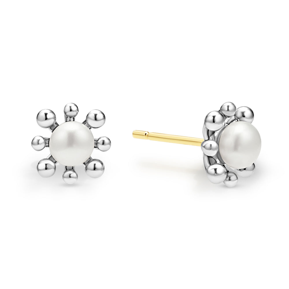 Classic Sterling Silver and Pearl Earrings
