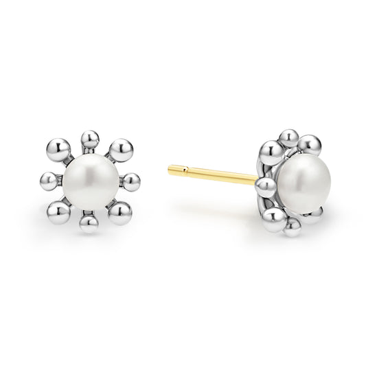 Classic Sterling Silver and Pearl Earrings