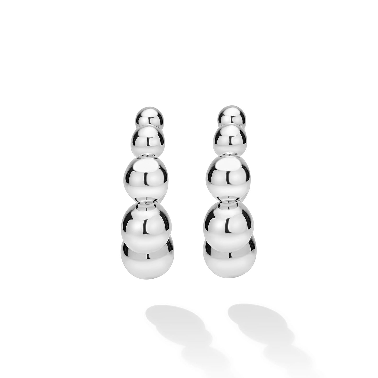 Caviar Bubbly Beaded Hoop Earrings