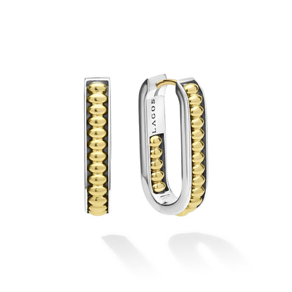 Caviar Linear mm Hoop Earrings