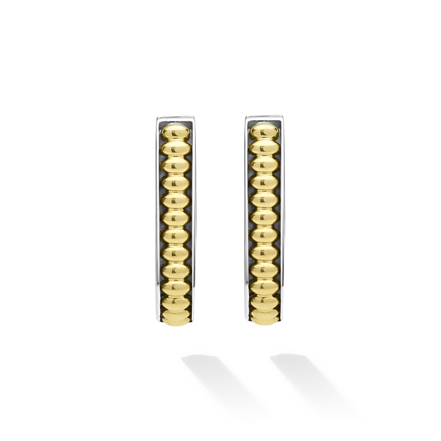 Caviar Linear mm Hoop Earrings