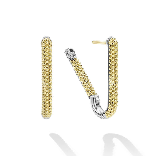 Mini Caviar Hoop Earrings