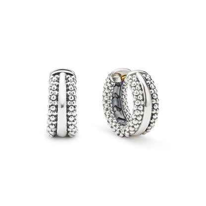 Caviar Huggie Earrings