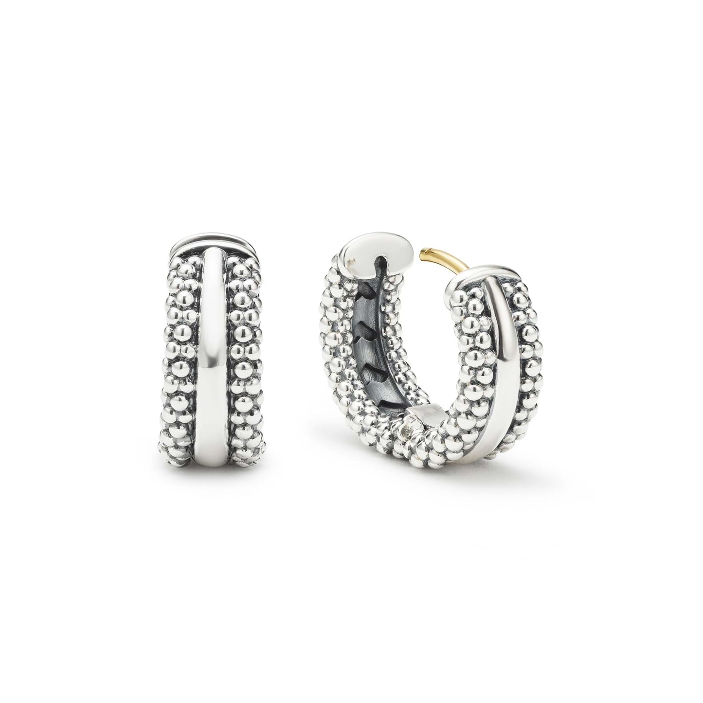 Caviar Huggie Earrings