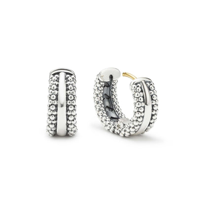 Caviar Huggie Earrings