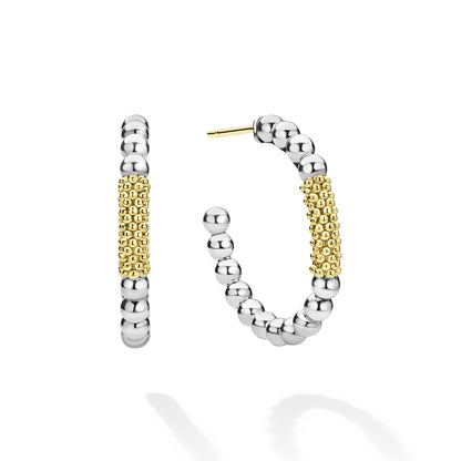 Caviar mm With Bar Hoop Earrings