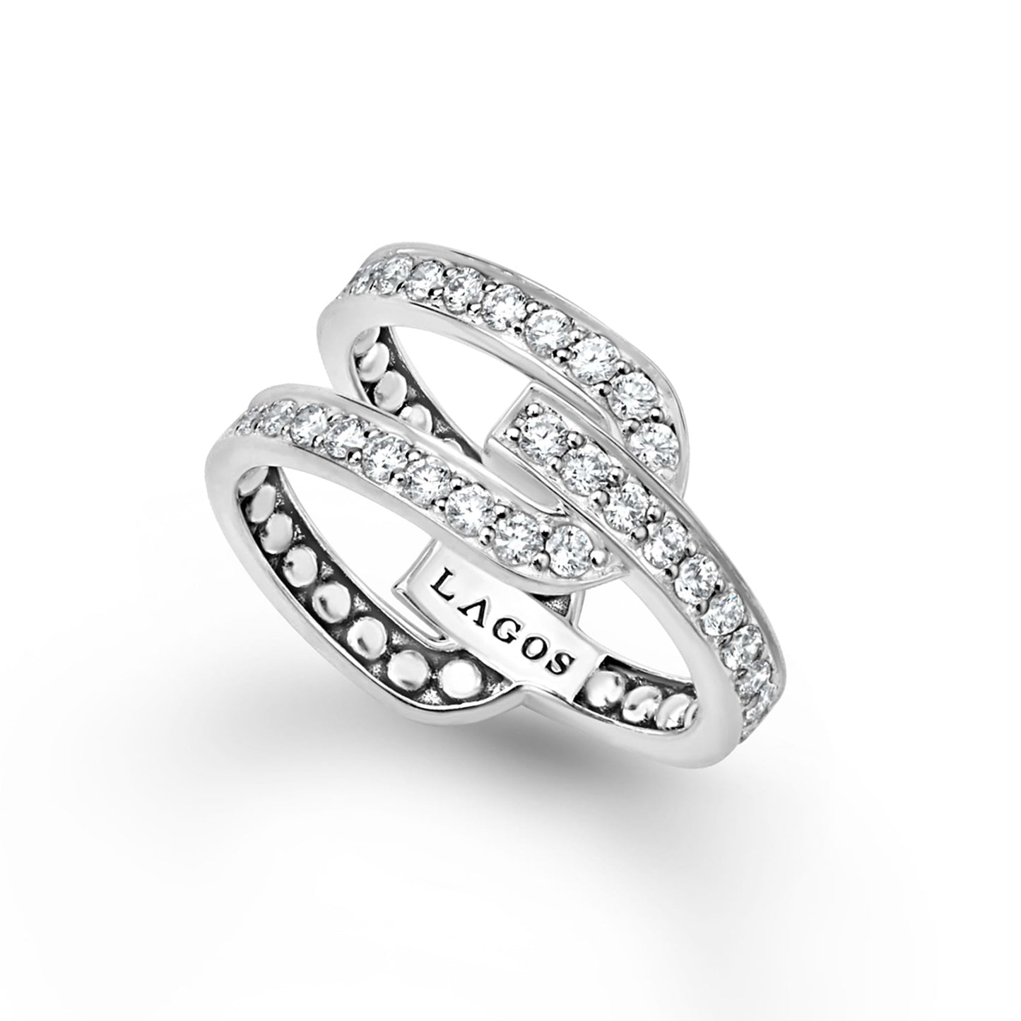 Caviar Spark Linear Diamond Ring