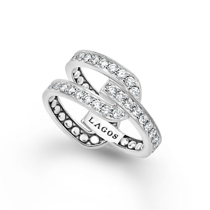 Caviar Spark Linear Diamond Ring