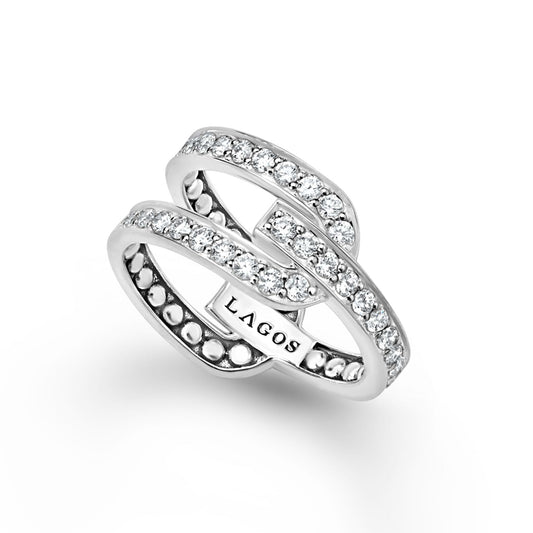 Caviar Spark Linear Diamond Ring