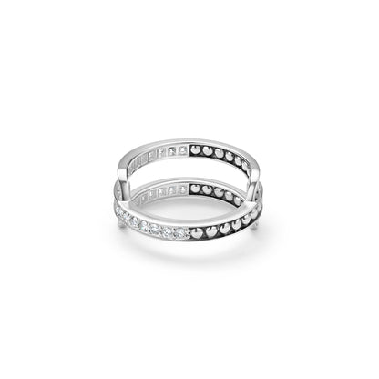Caviar Spark Linear Diamond Ring