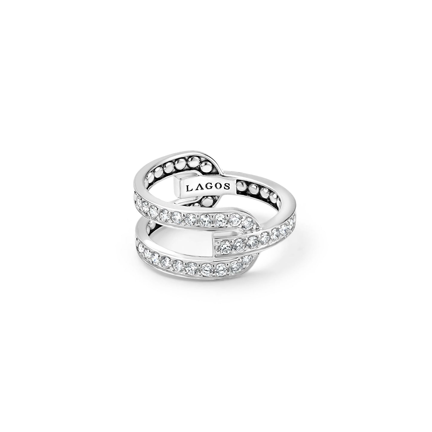 Caviar Spark Linear Diamond Ring