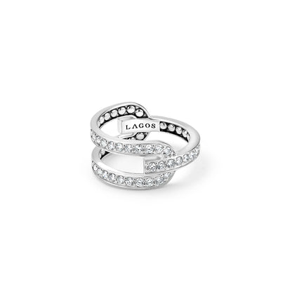 Caviar Spark Linear Diamond Ring