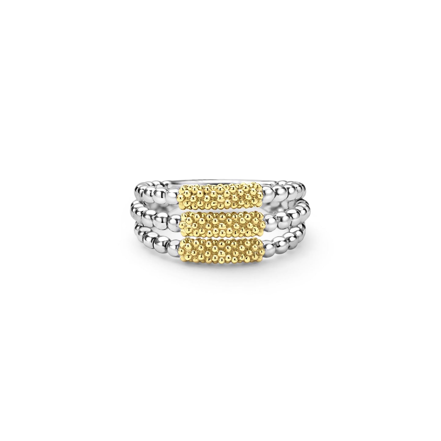 Caviar Tri Bar Ring